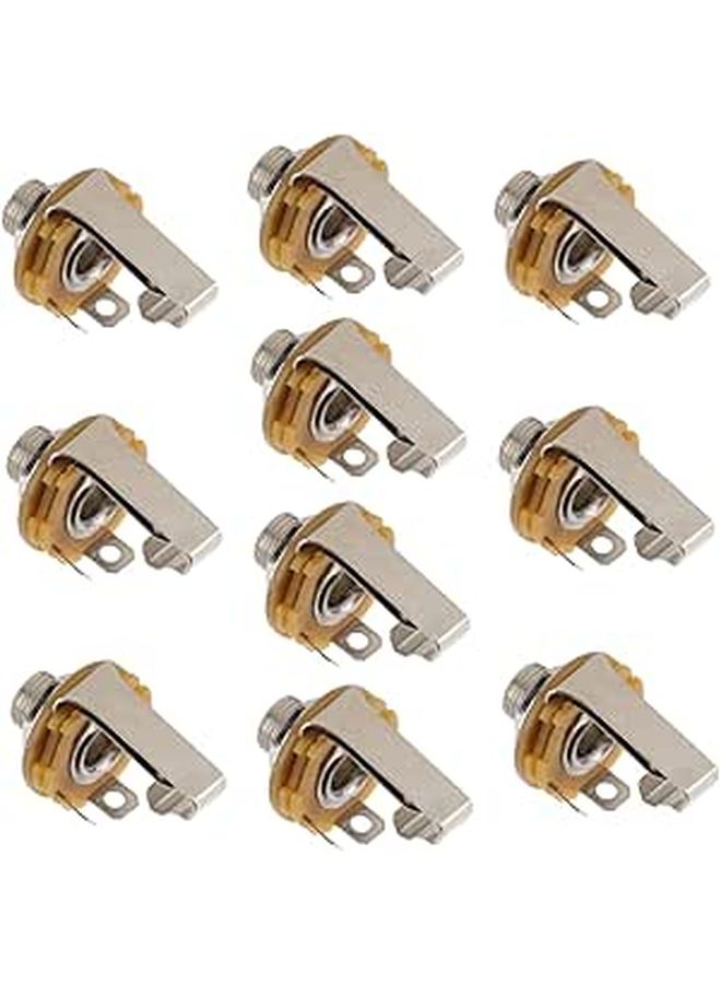 10Pcs Guitar Microphone Socket Holder Easy Install Smooth Edges Sound Quality Spacious Settings - Image 1