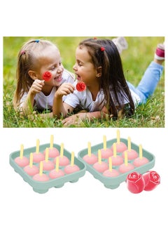 Y&D 9 Hole Silicone Rose Ice Cube Mold Ball Maker with Lid Sphere Tray Mold Container For Cooling Whiskey Cocktail Juice Green  - Image 3
