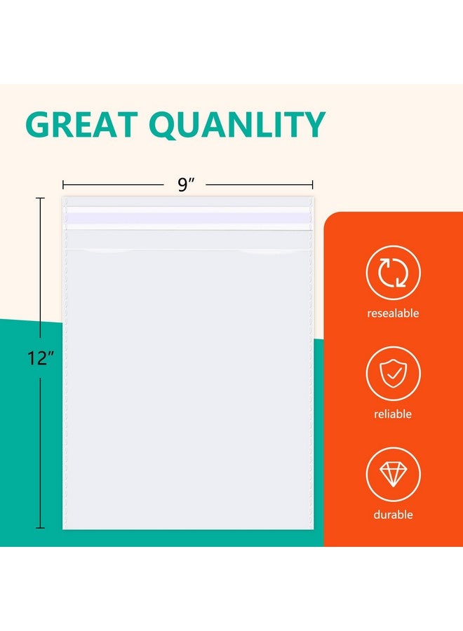 iMailer 500 Pcs -9" x 12" Clear Plastic Cellophane Bags-Resealable Self Sealing Cello Poly Bags for A4, Letter Sized Documents, Marketing Materials, Clothes  - Image 2