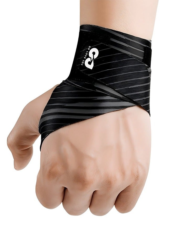 REXCHI Outdoor Sports Wrist Guard Durable Breathable Wrist Guard Billiard Support Wrap-Around Wrist Guard Billiards Badminton Tennis Training Sports Wrist Guard Protective Gear Black Right Hand - Image 1