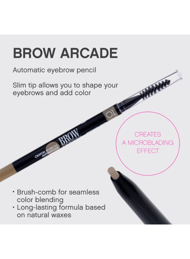 Vivienne Sabo   Automatic brow pencil Crayon sourcils automatique Brow Arcade shade shade 01 - Image 2