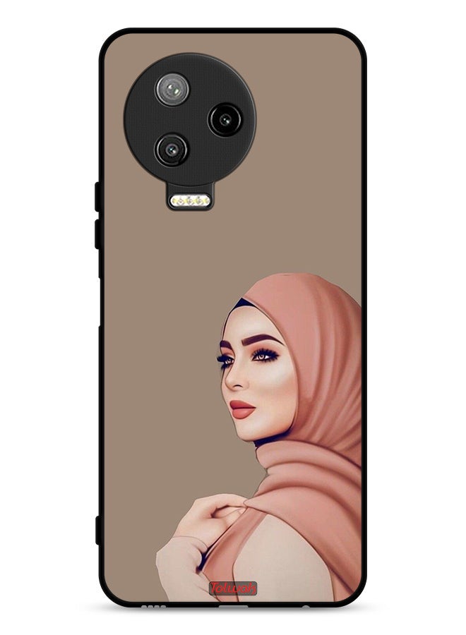Tolwak Infinix Note 12 Pro 4G Protective Case Cover Beautiful Hijab Girl - Image 1