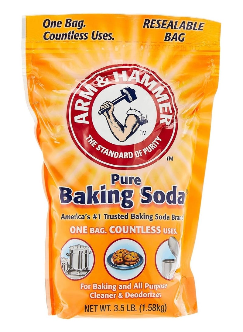 آرم آند هامر الذراع والمطرقة صودا الخبز النقية لجميع الأغراض، 1.58 كجم - Image 1