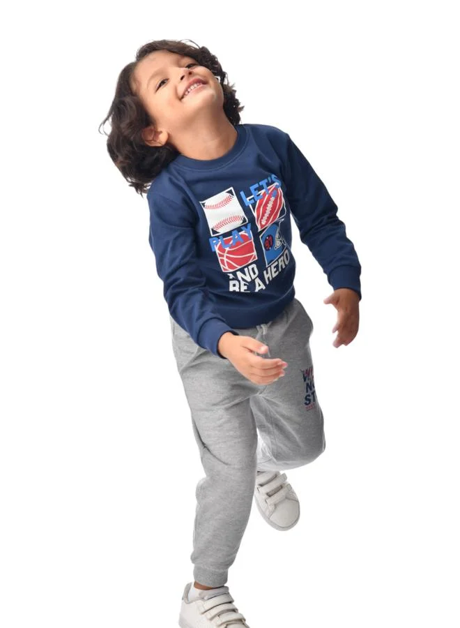 فكتور اند جين سويت شيرت بطبعة كرة