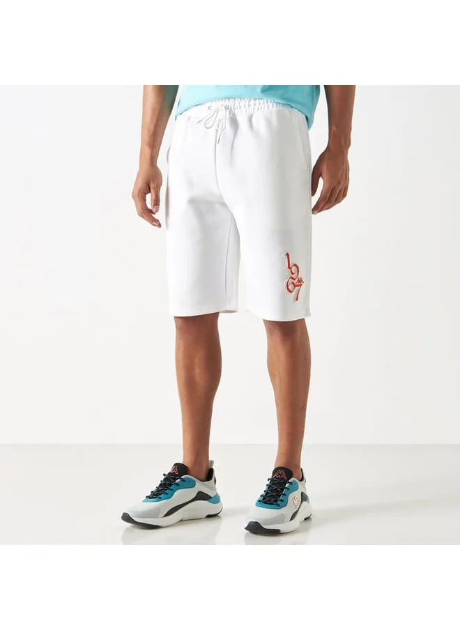 Kappa Kappa Logo Detail Shorts with Elasticated Waistband and Pockets