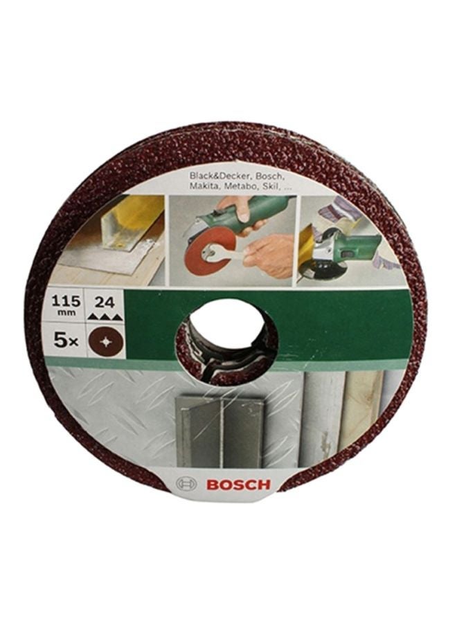 NIBEMINENT 5-Piece Fibre Sanding Disc Set Brown  - Image 2