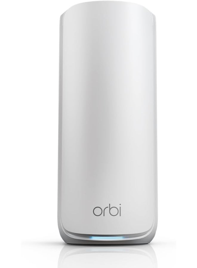 نت جير Orbi 870 Series (RBE870) Tri-Band WiFi 7 Mesh Add-on Satellite – Works with Orbi RBE872 and RBE873 – Security Features, Adds Coverage Up to 3,000 Sq. Ft. - BE21000 802.11be (Up to 21 Gbps) White - Image 1