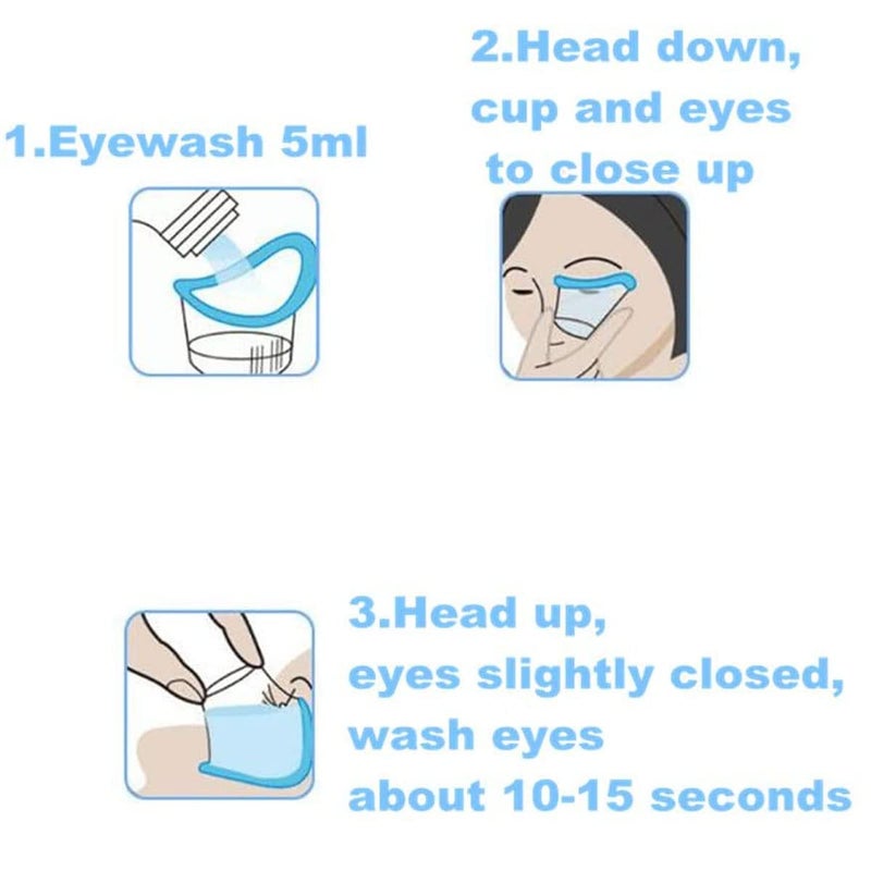 FRIGIIRE FRIGIIRE 100pieces 5ml Eye Wash Cup Plastic Eye Flush Cleaning Cups Portable Disposable Measuring Cup  - Image 3