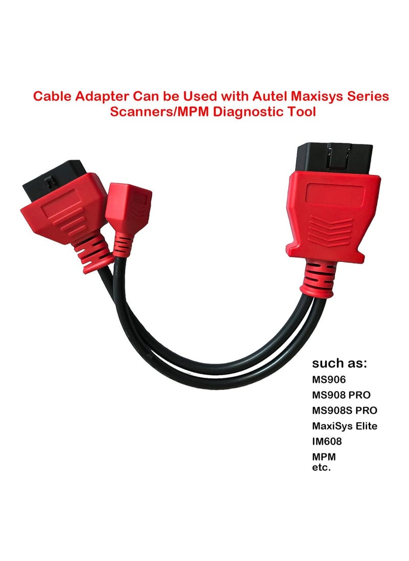 Generic Programming Adapter for BMW F Series Car Obd2 Ethernet Cable Connector fit for Bmw Autel Maxisys Pro MS908 Ms908P Scanner Diagnostic Tool Gateway 16Pin Enet Obd2 RJ45 Cable  - Image 4