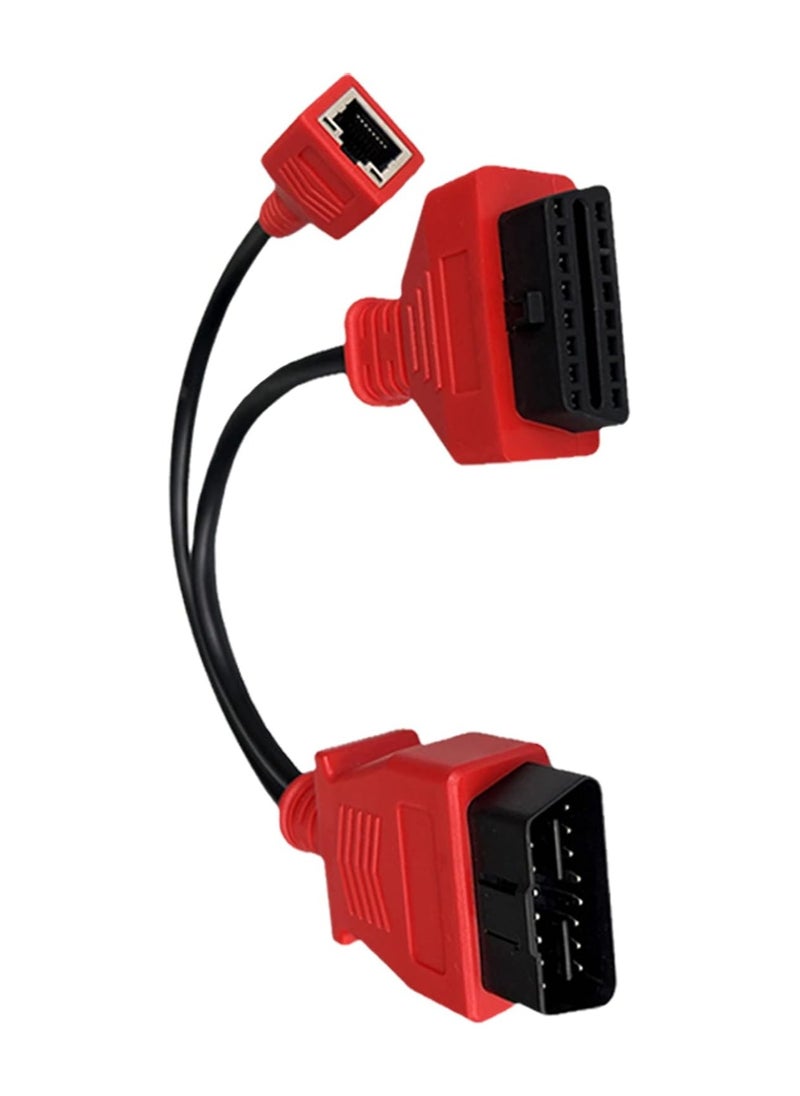 Generic Programming Adapter for BMW F Series Car Obd2 Ethernet Cable Connector fit for Bmw Autel Maxisys Pro MS908 Ms908P Scanner Diagnostic Tool Gateway 16Pin Enet Obd2 RJ45 Cable  - Image 1