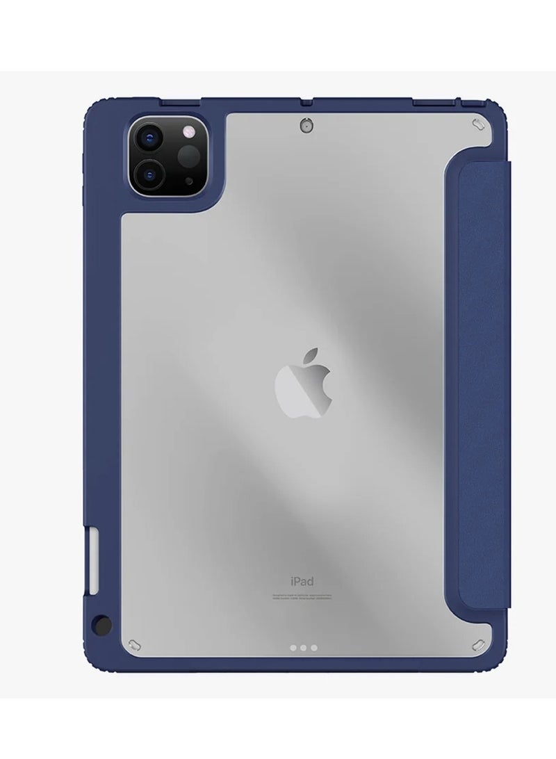 Uniq iPad Pro 11 inches Cover for (2021) and (2022) Model with Built in Stand, UNIQ Moven Case - Slate Blue Blue - Image 4