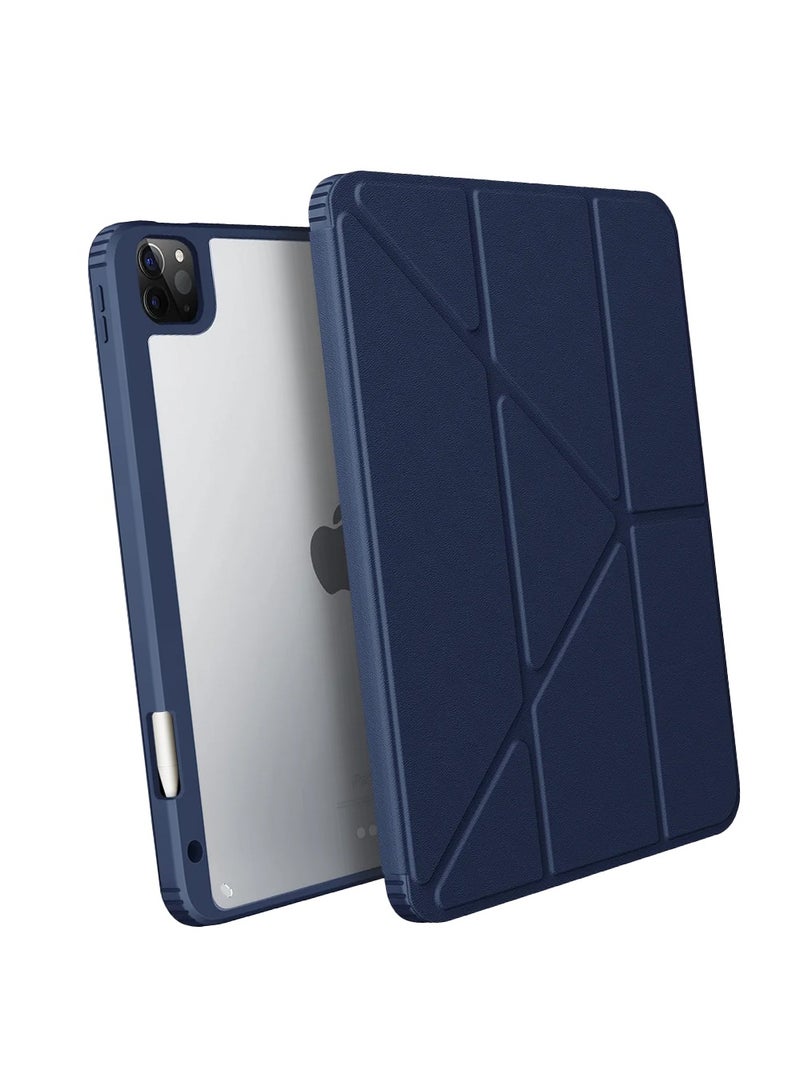 Uniq iPad Pro 11 inches Cover for (2021) and (2022) Model with Built in Stand, UNIQ Moven Case - Slate Blue Blue - Image 1