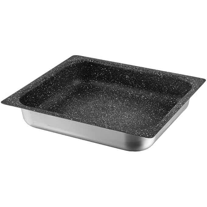 ريسولي صينية خبز بقاعدة من الفولاذ المقاوم للصدأ Op120M3520G أواني الخبز Gastronorm23 35X32Xh2 HS حافة مسطحة من الألمنيوم 3003 H0 حجر صلب غير لاصق صنع في إيطاليا - Image 1
