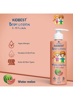 Kidbest Body Lotion For Kids | Anti-Bacterial | Normal Skin, Sensitive Skin & Dry Skin | Tear, Paraben, Sls Free | Watermelon Flavor | 500Ml - pzsku/Z65BC23FBAF4E78B0E11DZ/45/_/1735817006/6fe28f74-00ea-472b-8a67-d6d65fcf5b94