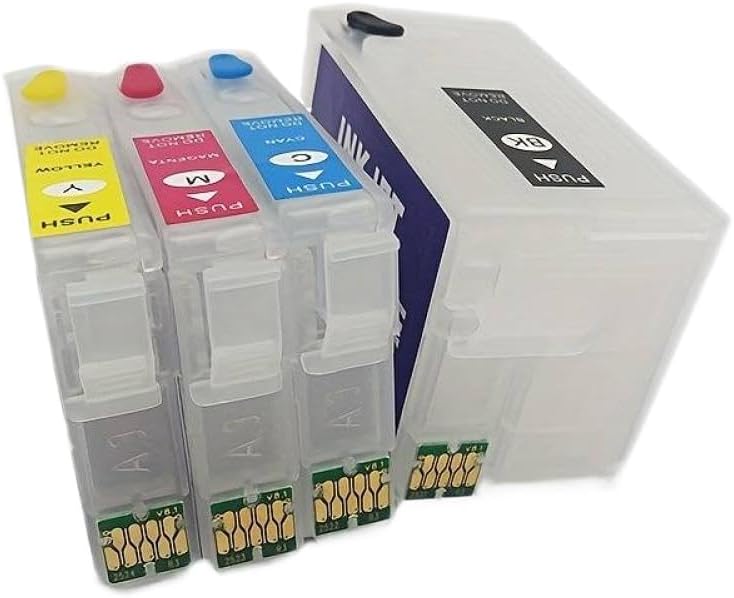 خرطوشات حبر قابلة لإعادة التعبئة متوافقة مع طابعات WF-3640، WF-7720، WF-7110، WF-7710، WF-3620، 252XL، 252 - Image 3