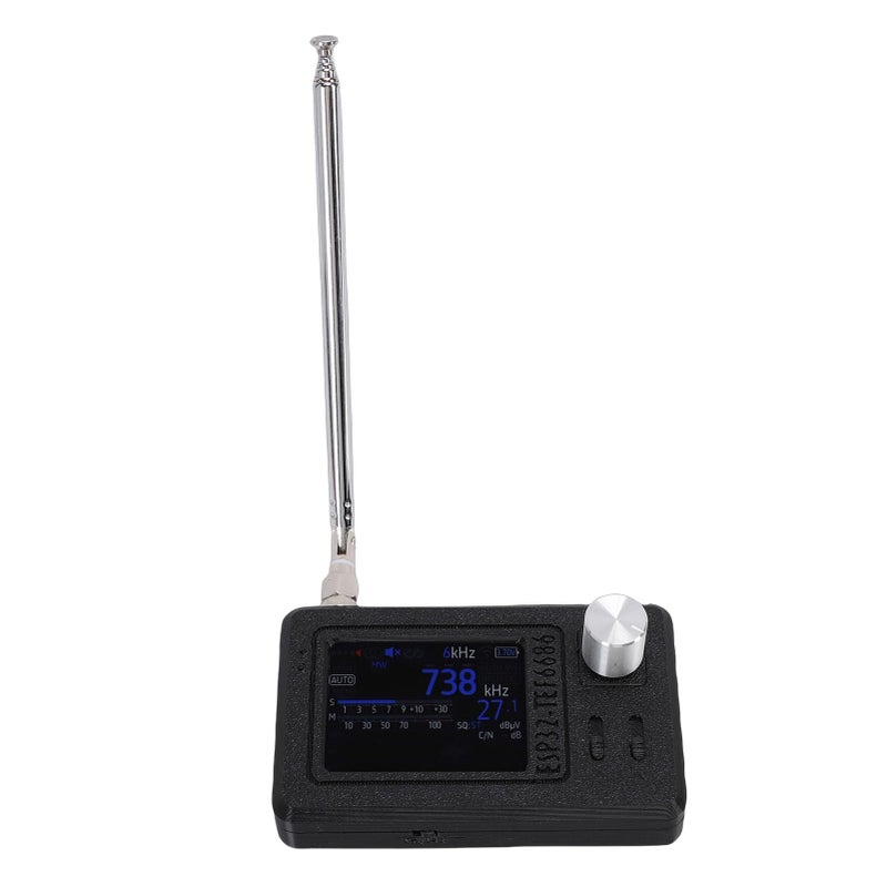 راديو جيب محمول بشاشة IPS LCD مقاس 2.0 بوصة، نطاق FM/LW/MW/SW من 65 ميجاهرتز إلى 27000 كيلوهرتز - Image 3