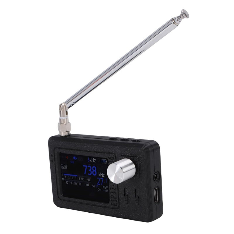راديو جيب محمول بشاشة IPS LCD مقاس 2.0 بوصة، نطاق FM/LW/MW/SW من 65 ميجاهرتز إلى 27000 كيلوهرتز - Image 5