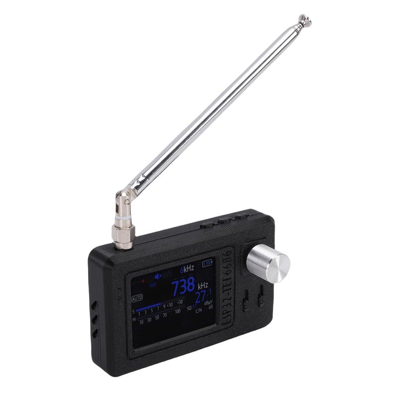 راديو جيب محمول بشاشة IPS LCD مقاس 2.0 بوصة، نطاق FM/LW/MW/SW من 65 ميجاهرتز إلى 27000 كيلوهرتز - Image 4