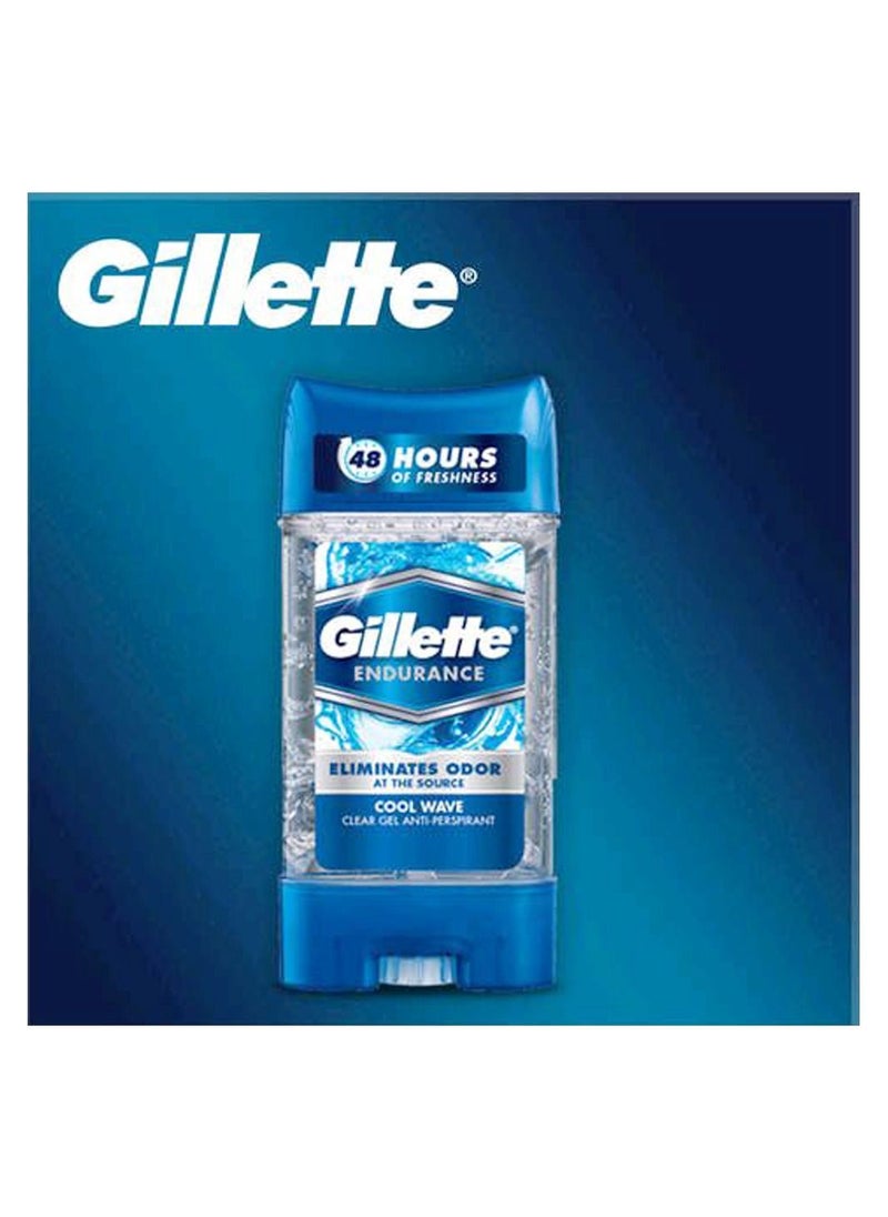 Anti-Perspirant Deodorant Clear Gel Cool Wave - 3.8 oz