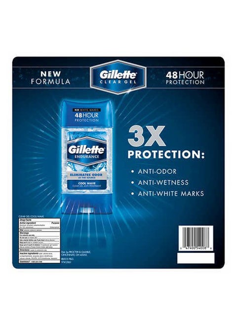 Anti-Perspirant Deodorant Clear Gel Cool Wave - 3.8 oz