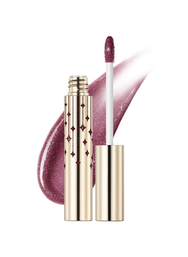 FOCALLURE High Shine Glitter Lip Gloss,Hydrates And Soothes Lips For A Gorgeous,Delivers A Non-Sticky Glossy Finish,Long-Lasting Shine & Fuller-Looking Lip Makeup,Pk04 Lolipop - Image 1