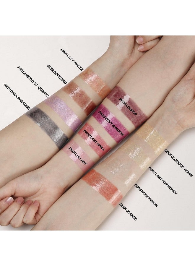 FOCALLURE High Shine Glitter Lip Gloss,Hydrates And Soothes Lips For A Gorgeous,Delivers A Non-Sticky Glossy Finish,Long-Lasting Shine & Fuller-Looking Lip Makeup,Pk04 Lolipop - Image 2