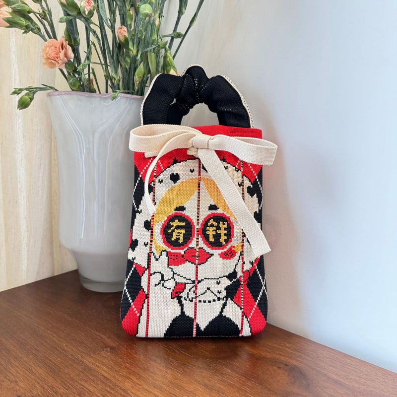 Trendy Tulip Flower Woven Crossbody Bag for Women - Image 3