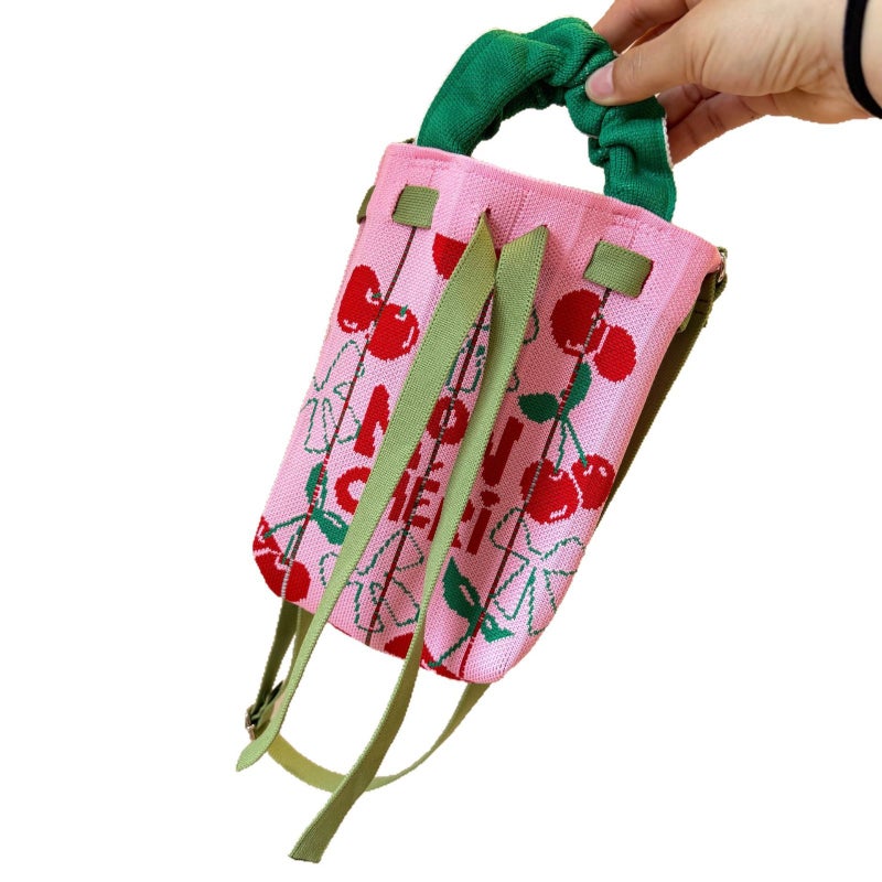 Trendy Tulip Flower Woven Crossbody Bag for Women - Image 5