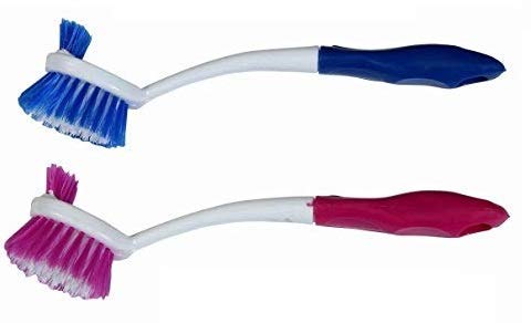 Stager Plastic Wash Basin/Toilet Seat Cleaning Brush - Set of 1 Pieces - Image 5