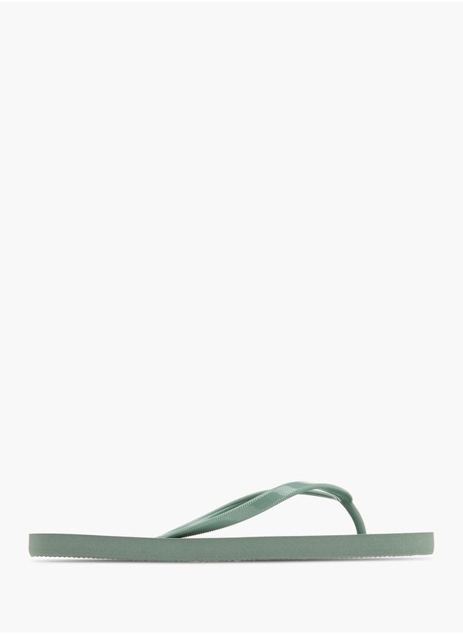 Celeste - Womens Textured Slip-On Thong Slippers - Image 1