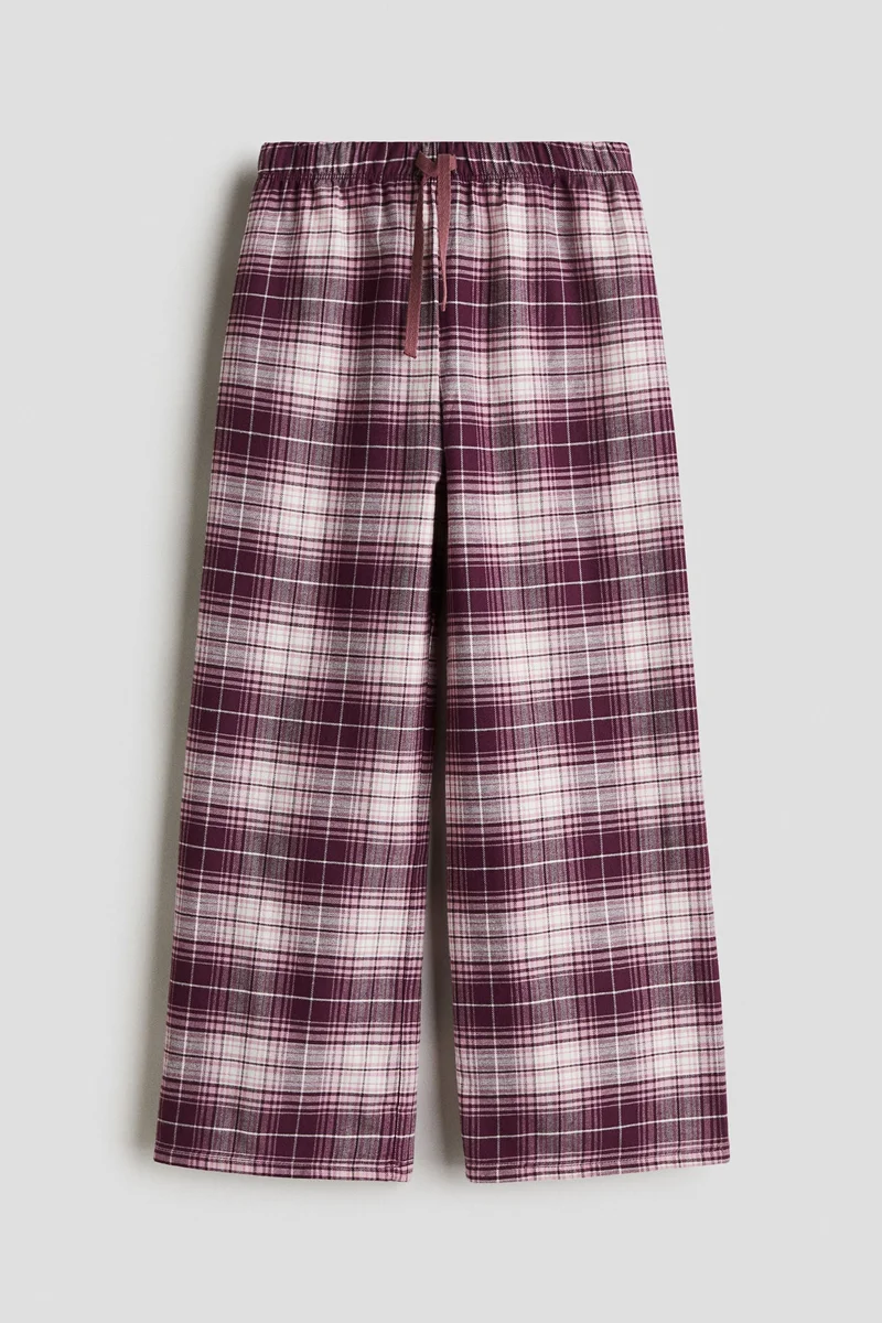 H&M Cotton poplin trousers