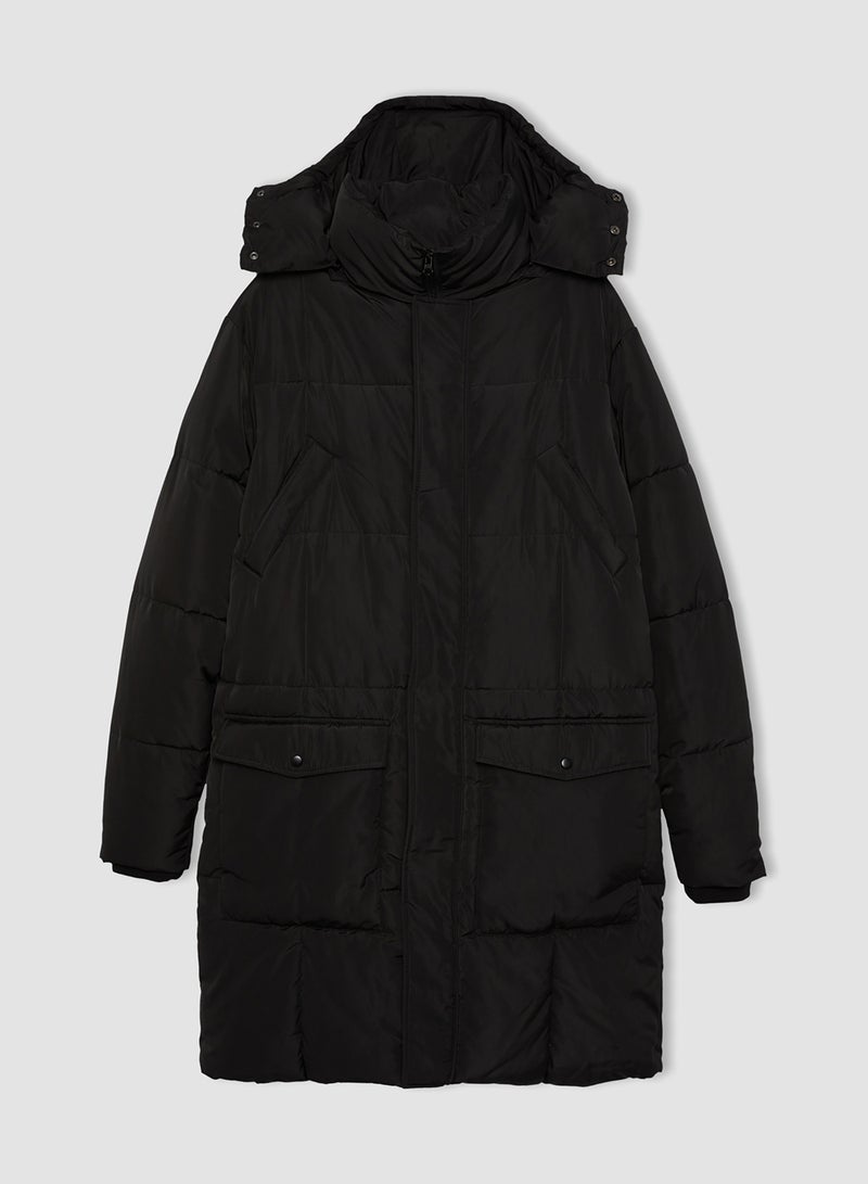 DeFacto Water-Repellent Hooded Parka Jacket  - Image 5