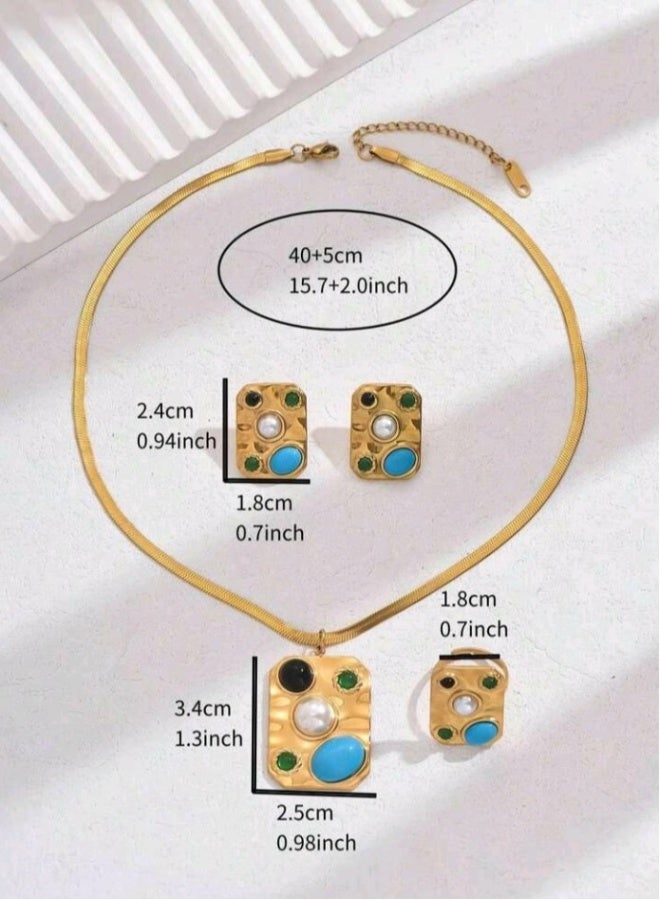 Luxury Stainless Steel Jewellery Set For Women - Image 5