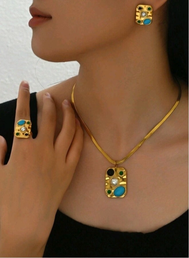 Luxury Stainless Steel Jewellery Set For Women - Image 1