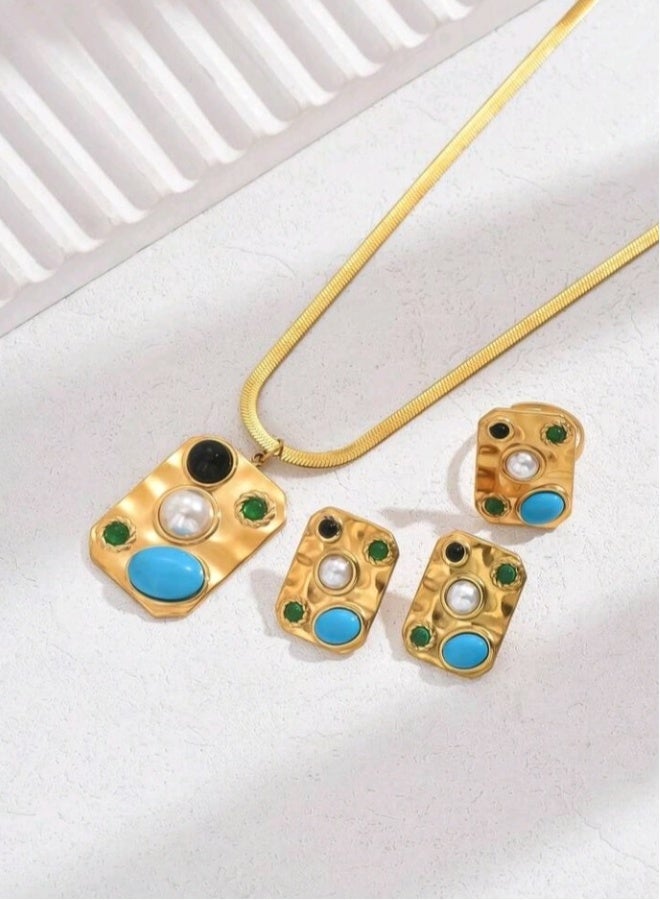 Luxury Stainless Steel Jewellery Set For Women - Image 4