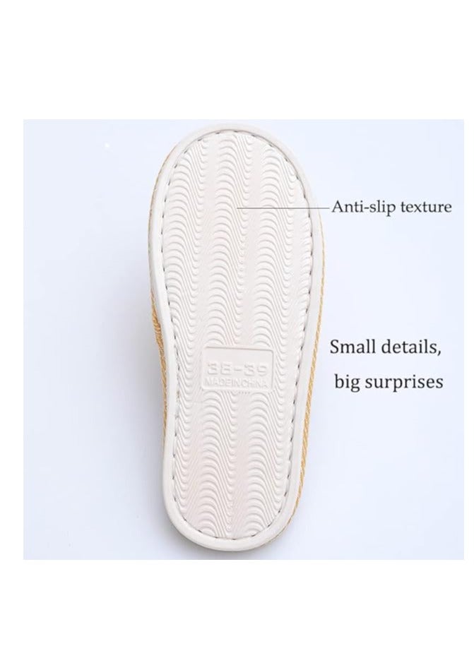 GUDOO Anti-Slip Fabric Slippers Saudi Men Women - Ventilated Home and Mosque Shoes - Image 2