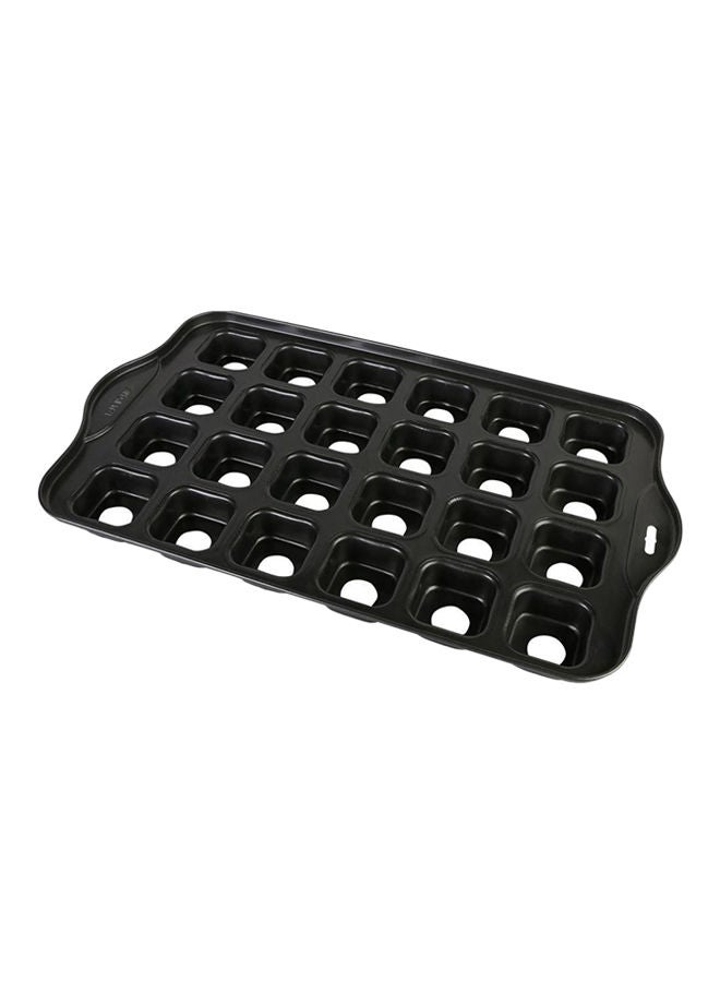 NIBEMINENT Square Shape Cake Mould Tray Black - Image 1