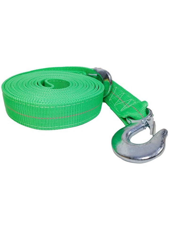 Generic KENAN Green TR10000 Car Tow Rope 6 meter 10 Ton Tow Rope with 2 Tow Rope Hooks Heavy Duty Towing Belt  - Image 3