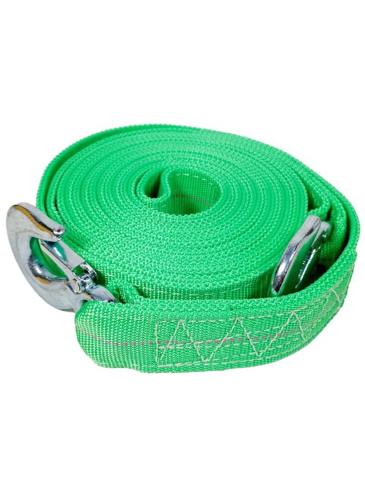 Generic KENAN Green TR10000 Car Tow Rope 6 meter 10 Ton Tow Rope with 2 Tow Rope Hooks Heavy Duty Towing Belt  - Image 2