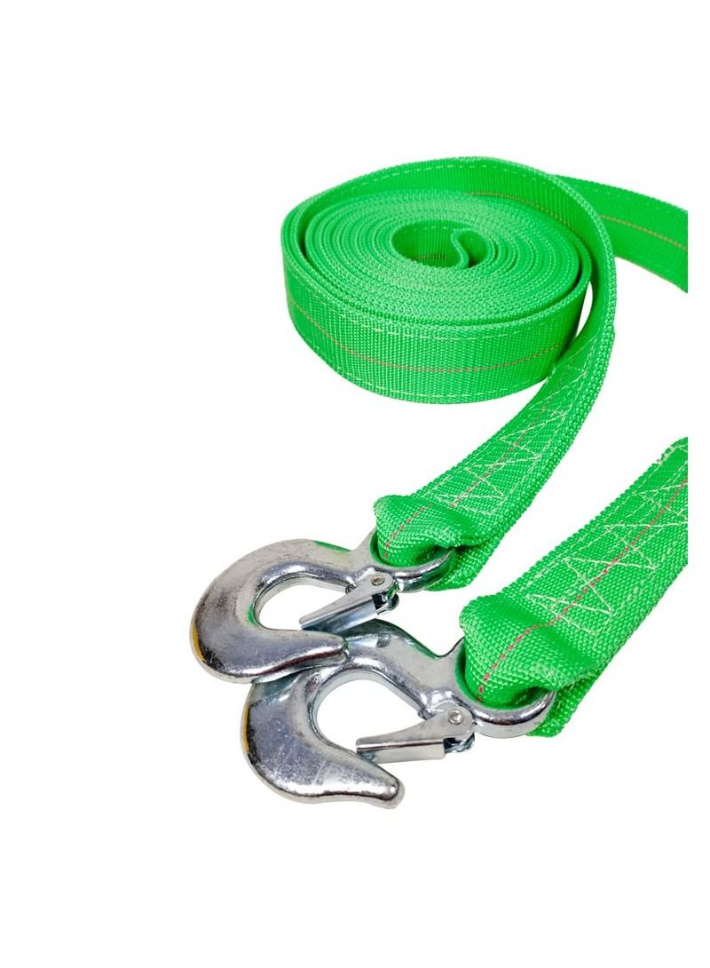 Generic KENAN Green TR10000 Car Tow Rope 6 meter 10 Ton Tow Rope with 2 Tow Rope Hooks Heavy Duty Towing Belt  - Image 4