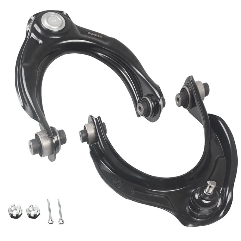 IRONTREE 2Pcs K620614 K620615 Professional Left Right Front Upper Control Arm and Ball Joint Assembly Compatible with Honda Accord Acura TL TSX OE Replacement 51510TA0A03 51520TA0A03