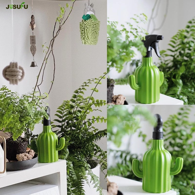 زجاجة رش Plant Mister، زجاجة رش للاستخدام داخل المنازل والحدائق، رشاش رذاذ مائي مستمر للنباتات والزهور والتنظيف (لون أخضر، سعة 600 مل/20 أونصة) - Image 2