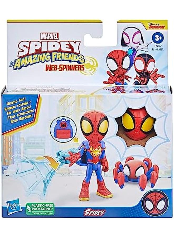 سبايدي اند هيز اميزينج فريندز مجسم شخصية مارفل ويب سبينرز سبايدي مع ملحقات ألعاب دوارة على شبكة الإنترنت للأطفال من سن 3 سنوات فما فوق - Image 2