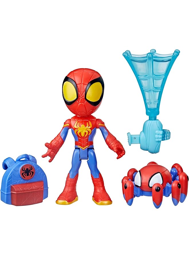 سبايدي اند هيز اميزينج فريندز مجسم شخصية مارفل ويب سبينرز سبايدي مع ملحقات ألعاب دوارة على شبكة الإنترنت للأطفال من سن 3 سنوات فما فوق - Image 1