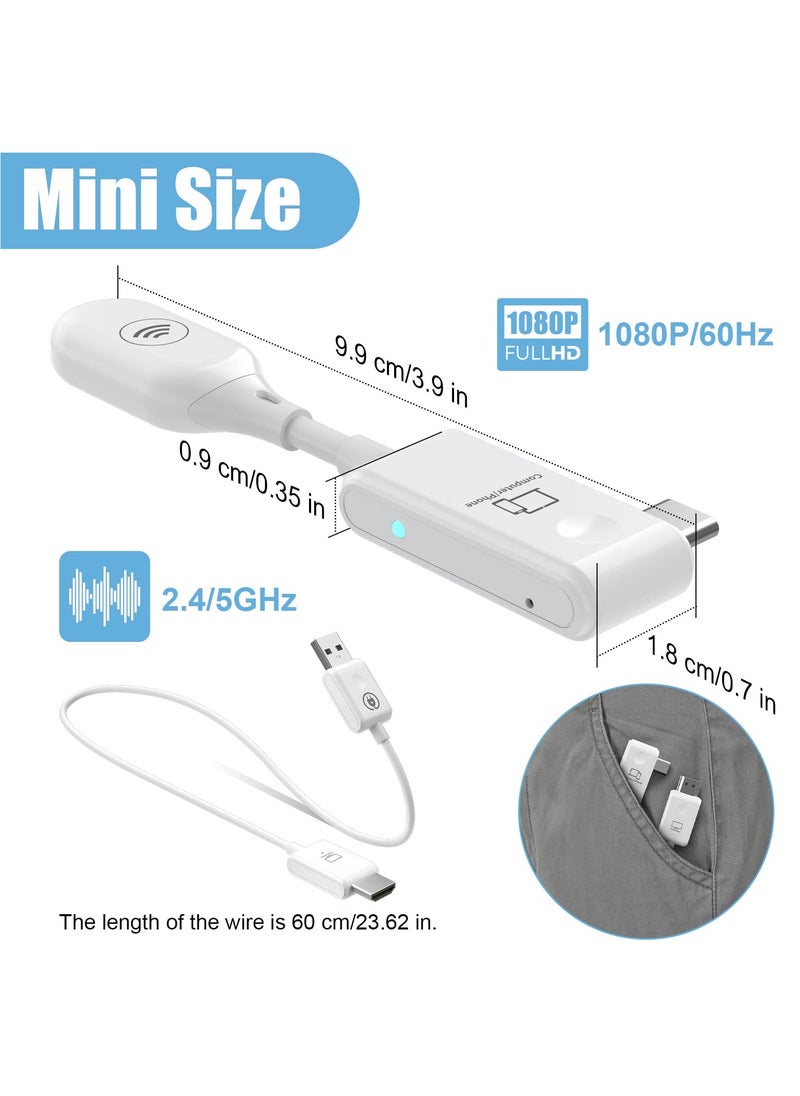 Generic - Wireless HDMI Extender - 30m/98ft HD 1080p Transmitter and Receiver for Streaming Video and Audio to Projector/HDTV/Monitor from Laptop/Camera/Phone, Supports 2.4/5GHz. - Image 1
