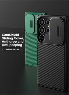 Nillkin Galaxy S24 Ultra Case with Slide Camera Cover and Lens Protector Anti Fingerprint Protective Phone Cover Hard PC and TPU Black  - Image 2