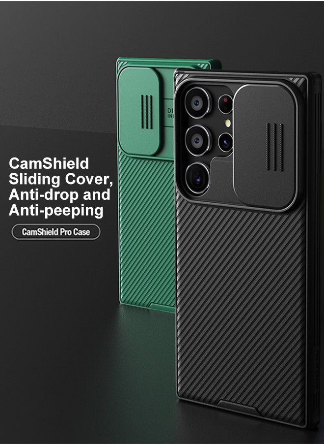Nillkin Galaxy S24 Ultra Case with Slide Camera Cover and Lens Protector Anti Fingerprint Protective Phone Cover Hard PC and TPU Black  - Image 2