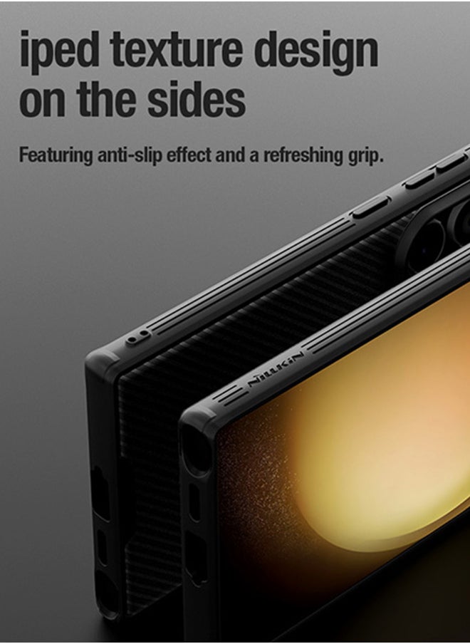 Nillkin Galaxy S24 Ultra Case with Slide Camera Cover and Lens Protector Anti Fingerprint Protective Phone Cover Hard PC and TPU Black  - Image 5