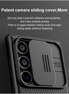 Nillkin Galaxy S24 Ultra Case with Slide Camera Cover and Lens Protector Anti Fingerprint Protective Phone Cover Hard PC and TPU Black  - Image 3