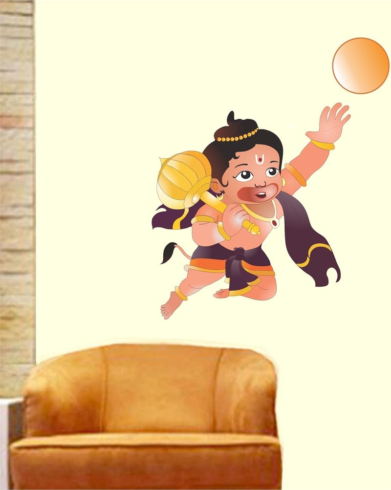 Asmi Collection Vinyl Wall Stickers Baal Hanuman - Image 2